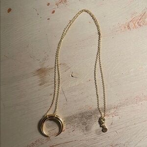 Gorjana Gold Crescent Pendant Necklace